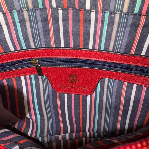 Christian Lacroix Red Structured Handbag – Gold Hardware & Crossbody Strap - Picture 6 of 9